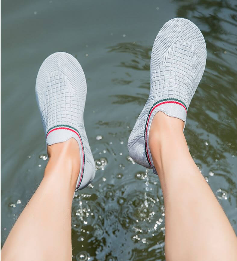Strandschoenen Carnon-Plage grijze Aquashoes