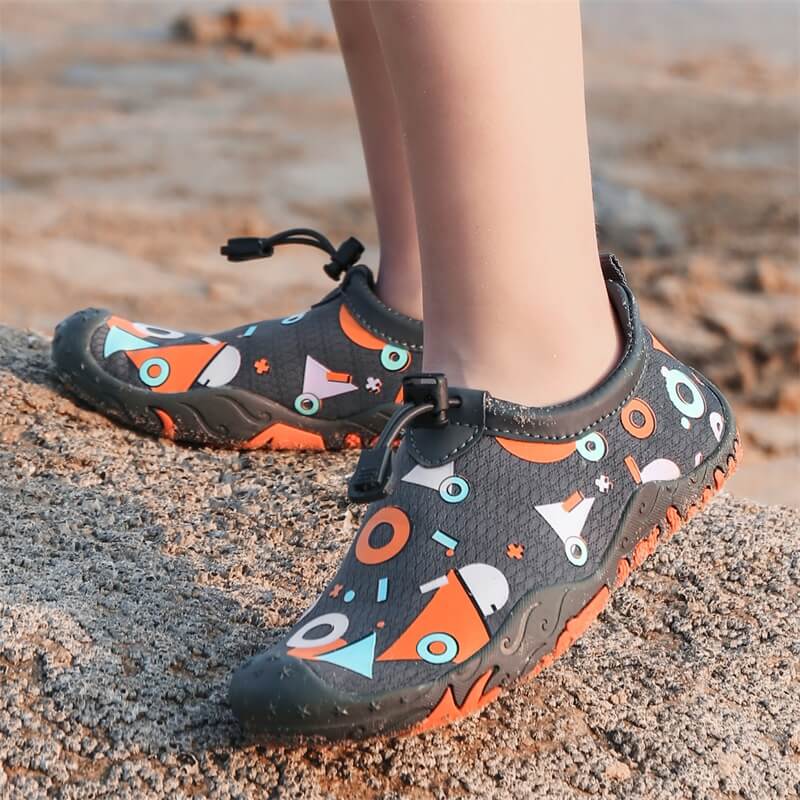 Scarpe da spiaggia per bambini AA203 Noir Aquashoes