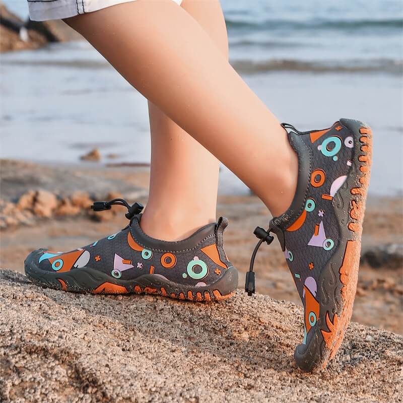 Scarpe da spiaggia per bambini AA203 Noir Aquashoes