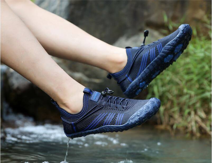 Prezentare de la chaussure aquatique Sport-X bleu de chez Aquashoes