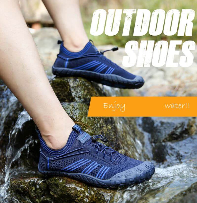 Prezentare de la chaussure aquatique Sport-X bleu de chez Aquashoes