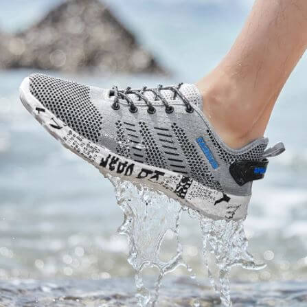 Graue Airflow Fashion-Schuhe von Aquashoes