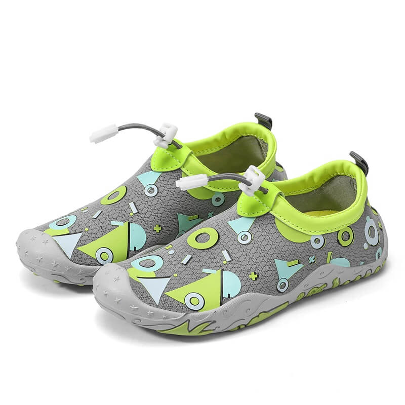 Chaussures de plage enfant Grise avec motifs