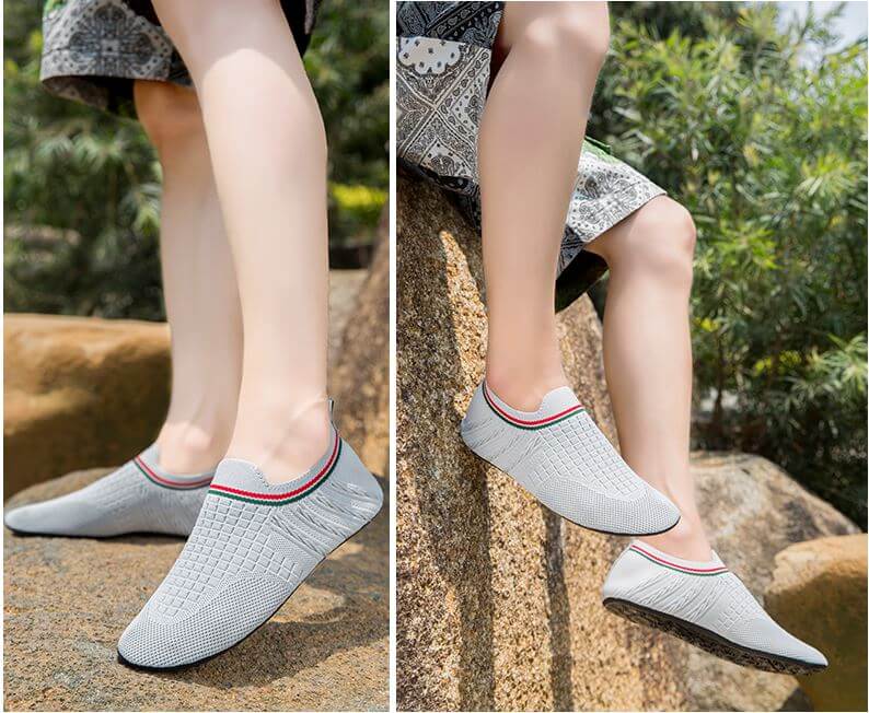 Strandschoenen Carnon-Plage grijze Aquashoes